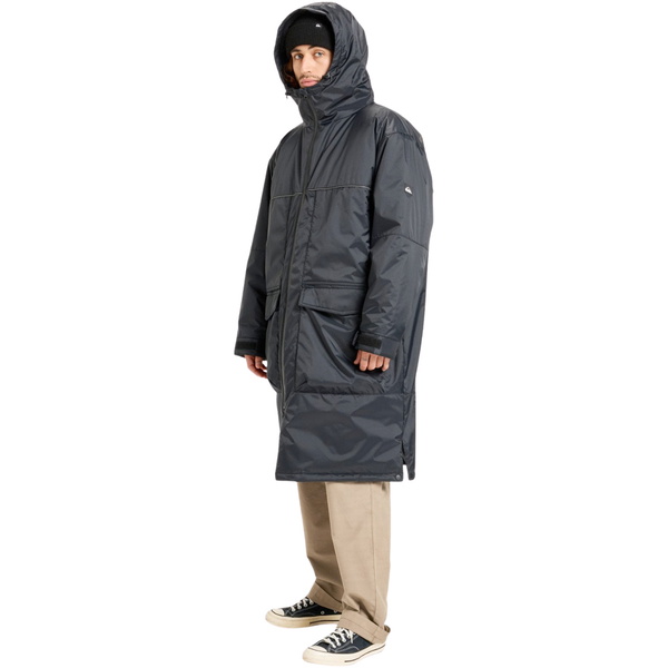 2026 Quiksilver Herre- Poncho -jakke Med Hætte EQYJK04188 - Black